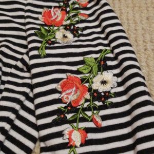 kate spade broome street embroidered top Med